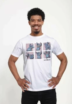 Disney Lilo & Stitch Stitch Poses Unisex - T-Shirt Print - White -Disney ea52d960c65e42dcaaa247aebda3df55