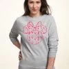 Disney Classic Mickey Minnie Hearts Fill - Sweater - Heather Grey -Disney eb11e6d493ae4df1bd809f84cb7136db