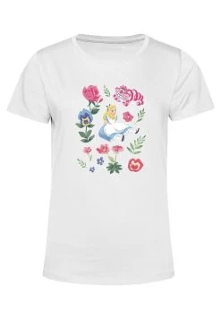 Disney Alice In Wonderland Alice Friends Flowers - T-Shirt Print - White 11 Disney Alice In Wonderland Alice Friends Flowers - T-Shirt Print - White -Disney eb584ce81272450b9313497d1db981f7