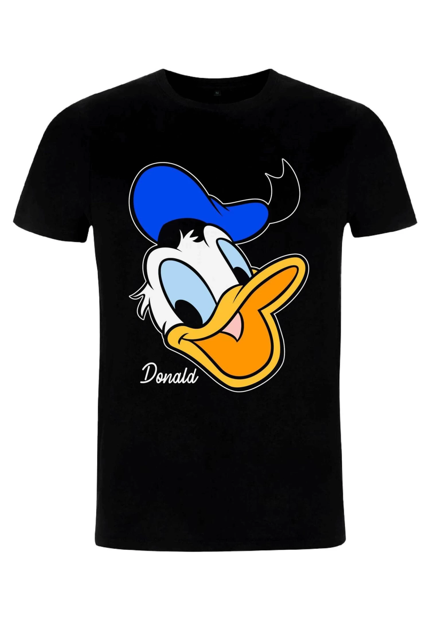 Disney Classic Mickey Donald Big Face Unisex - T-Shirt Print - Black 6 Disney Classic Mickey Donald Big Face Unisex - T-Shirt Print - Black - Afbeelding 4