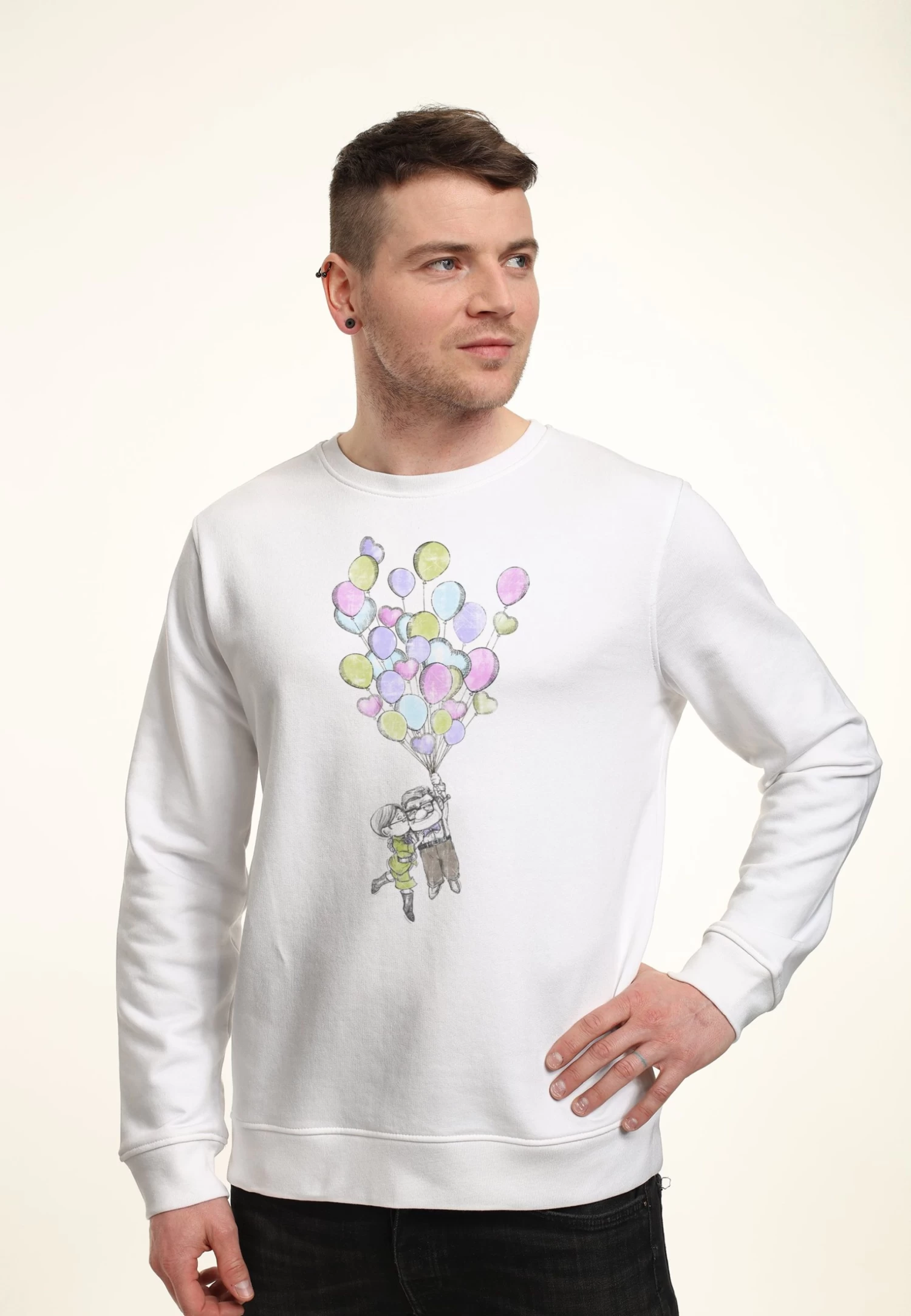Disney Up Love Is In The Air - Sweater - White 5 Disney Up Love Is In The Air - Sweater - White - Afbeelding 3