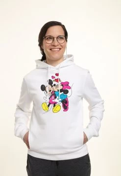 Disney Mickey Mouse Mickey Minnie Love - Hoodie - White