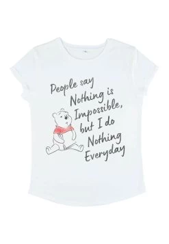 Disney Winnie The Pooh Nothing Is Impossible - T-Shirt Print - White 12 Disney Winnie The Pooh Nothing Is Impossible - T-Shirt Print - White -Disney ef16ea6e52b4481ba64eca23cdbbc98e