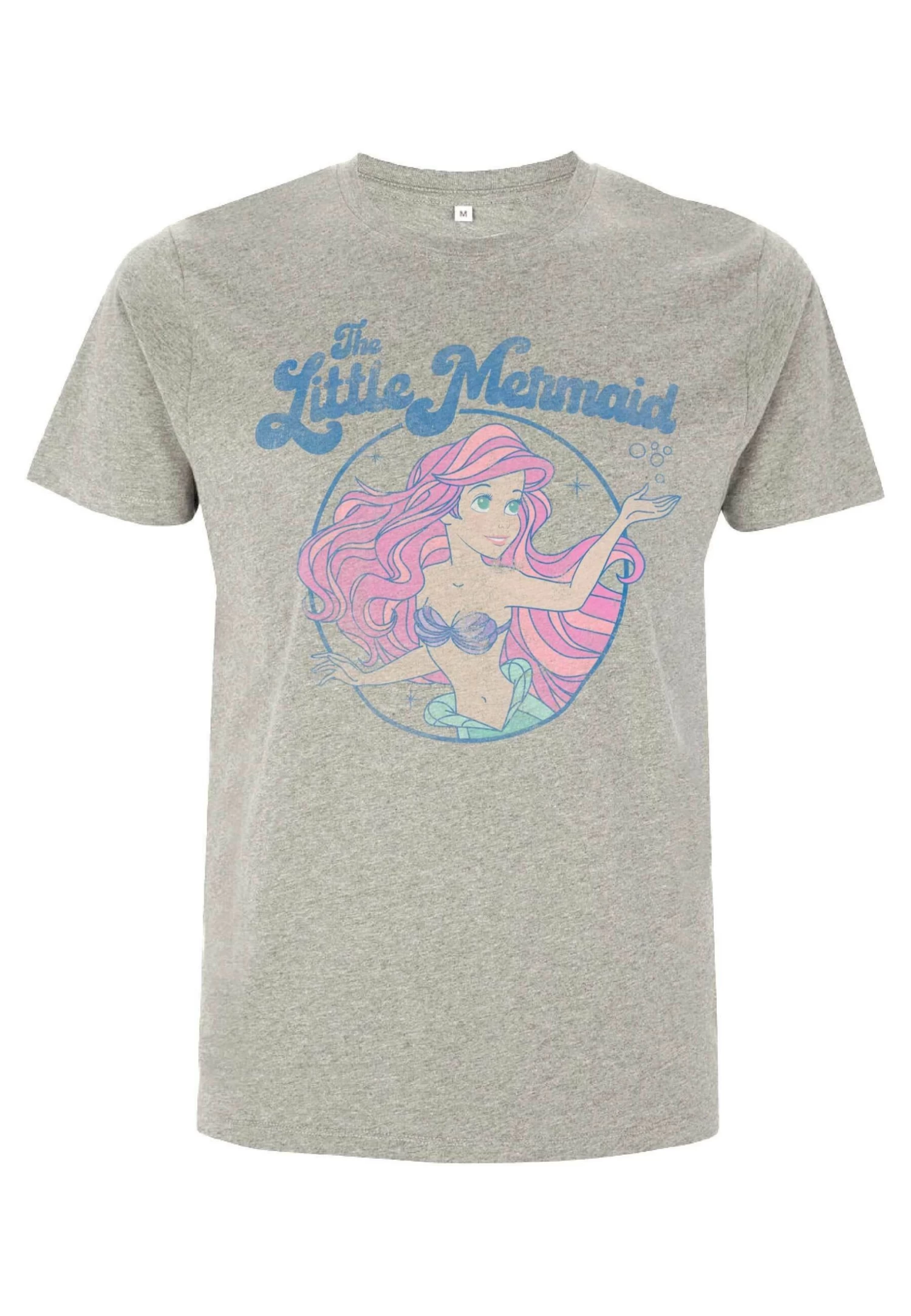 Disney The Little Mermaid Faded Ariel - T-Shirt Print - Melange Grey 3 Disney The Little Mermaid Faded Ariel - T-Shirt Print - Melange Grey
