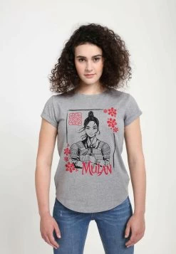 Disney Mulan: Live Action Ink Line Mulan - T-Shirt Print - Melange Grey -Disney f33e339b3642402fa298d15d9d1e0ad8