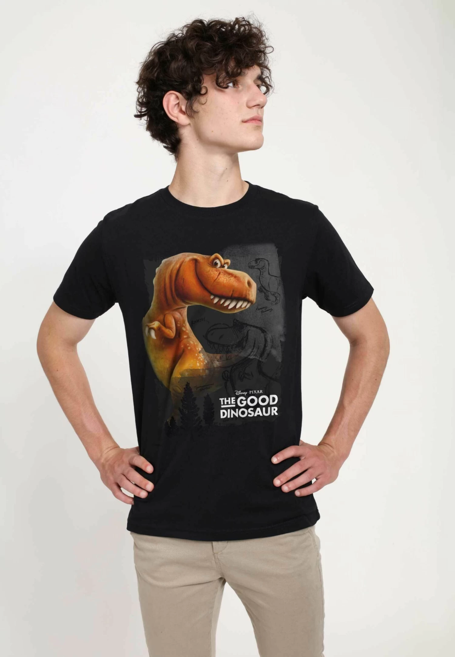 Disney The Good Dinosaur Ramsey Unisex - T-Shirt Print - Black 5 Disney The Good Dinosaur Ramsey Unisex - T-Shirt Print - Black - Afbeelding 3