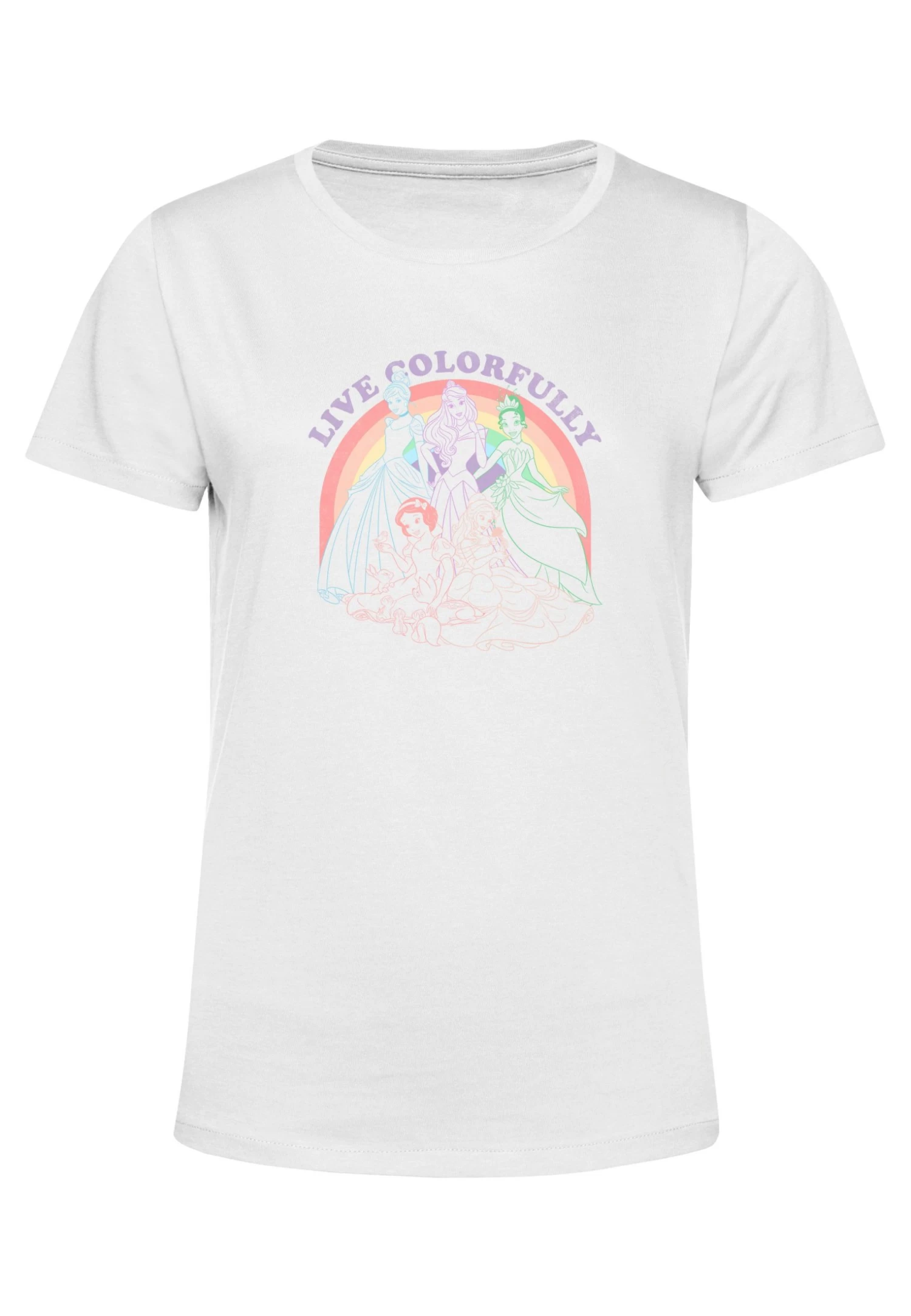 Disney Princesses Rainbow Princess - T-Shirt Print - White 7 Disney Princesses Rainbow Princess - T-Shirt Print - White - Afbeelding 5