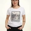Disney Princess Pocahontas Block - T-Shirt Print - White -Disney f8104ed4027a4e4ca98984754d5e8191