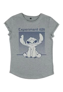 Disney Classics Lilo & Stitch - Stitch Experiment 262 Monochromatic Navy - T-Shirt Print - Melange Grey -Disney fb64d815463e4c56b498862dfd243b08