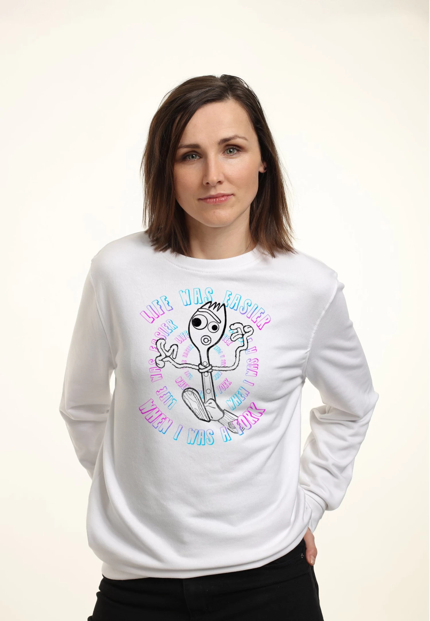 Disney Toy Story Stay Weird - Sweater - White 3 Disney Toy Story Stay Weird - Sweater - White