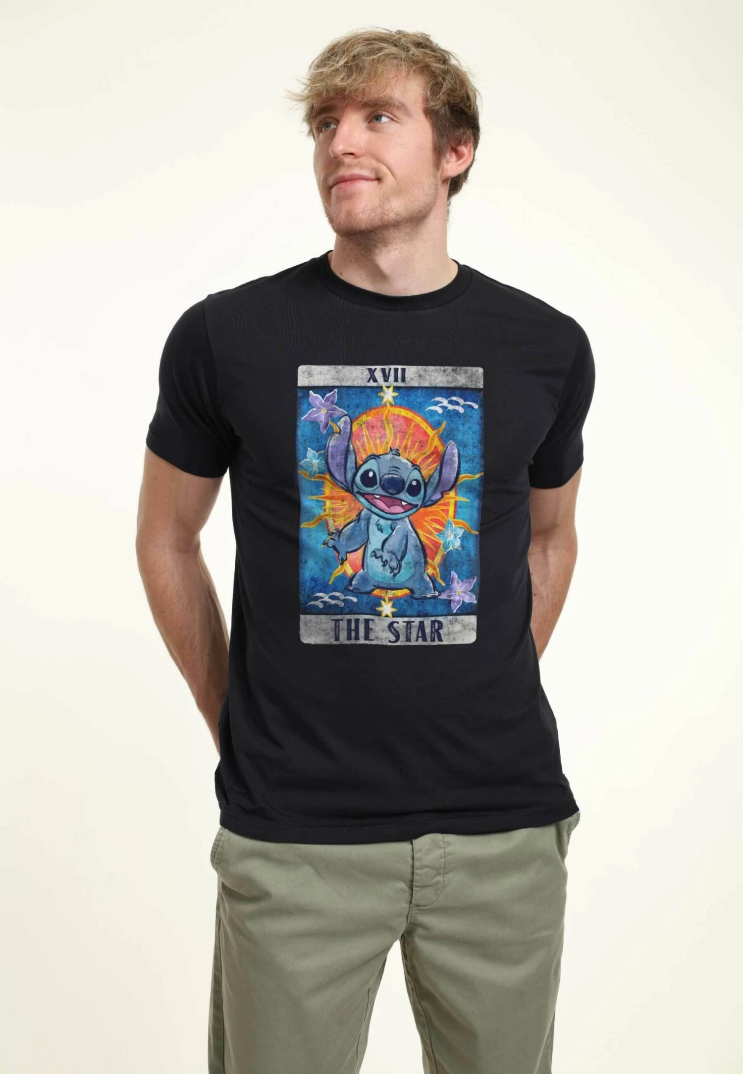 Disney Lilo & Stitch Tarot - T-Shirt Print - Navy Blue 5 Disney Lilo & Stitch Tarot - T-Shirt Print - Navy Blue - Afbeelding 3