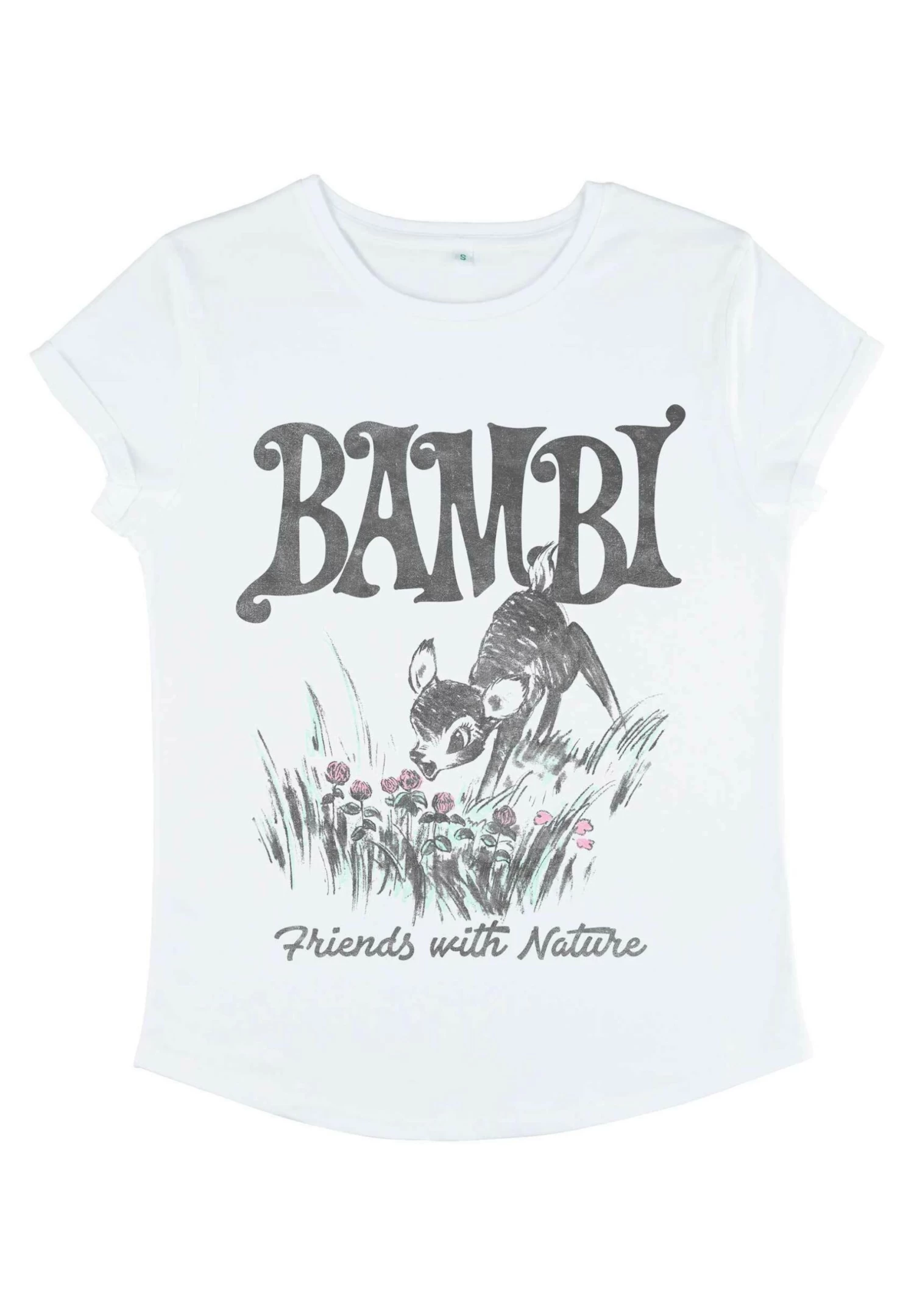 Disney Bambi Bambi Nature - T-Shirt Print - White 7 Disney Bambi Bambi Nature - T-Shirt Print - White - Afbeelding 5