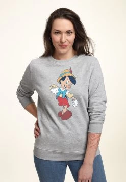Disney Pinocchio Vintage Pinocchio - Sweater - Heather Grey