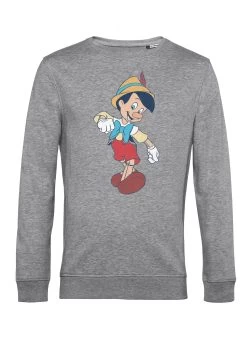 Disney Pinocchio Vintage Pinocchio - Sweater - Heather Grey -Disney 016698b2f2c343fc8fb10100b3e0ddf2
