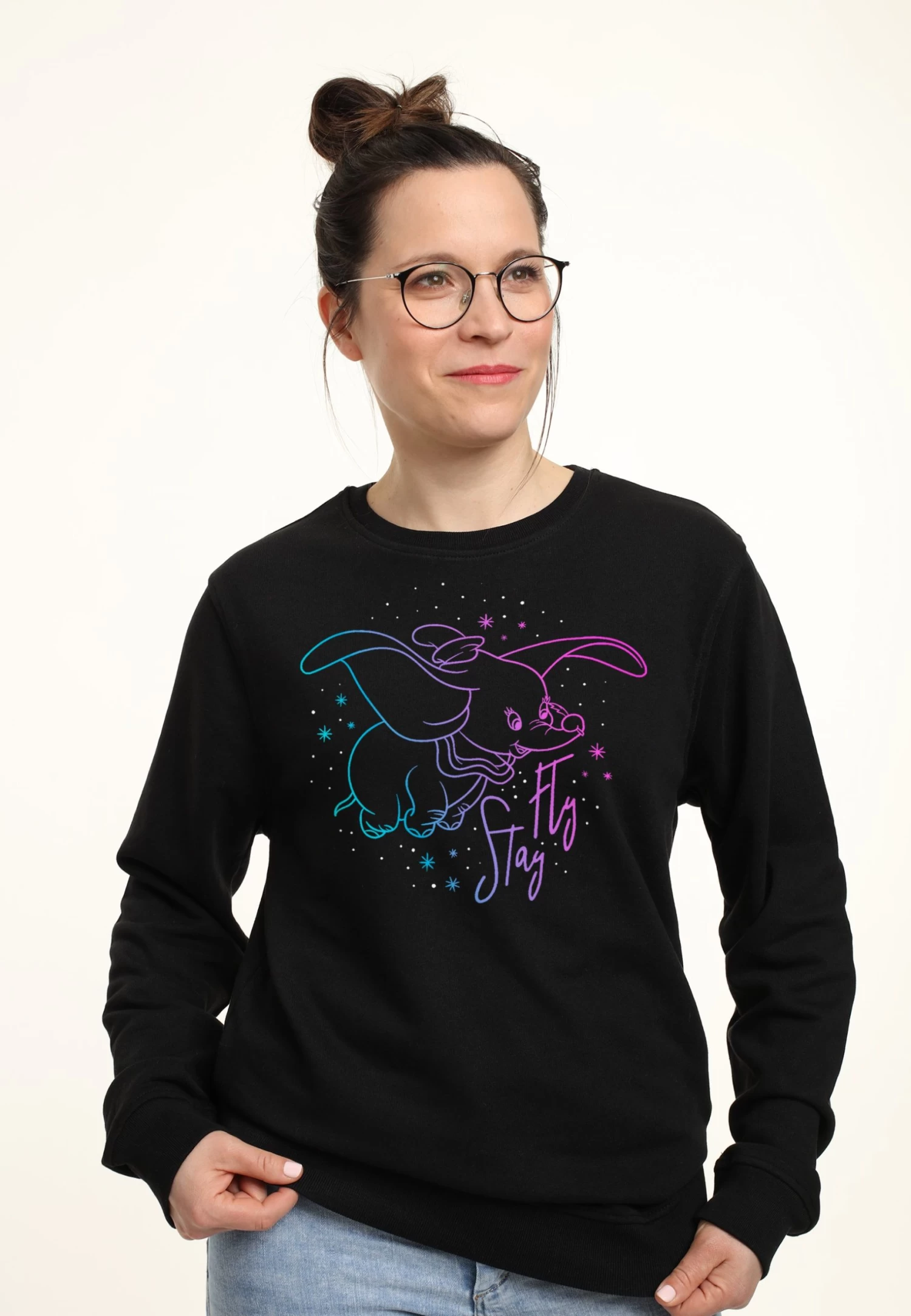 Disney Stay Fly Dumbo - Sweater - Black 5 Disney Stay Fly Dumbo - Sweater - Black - Afbeelding 3