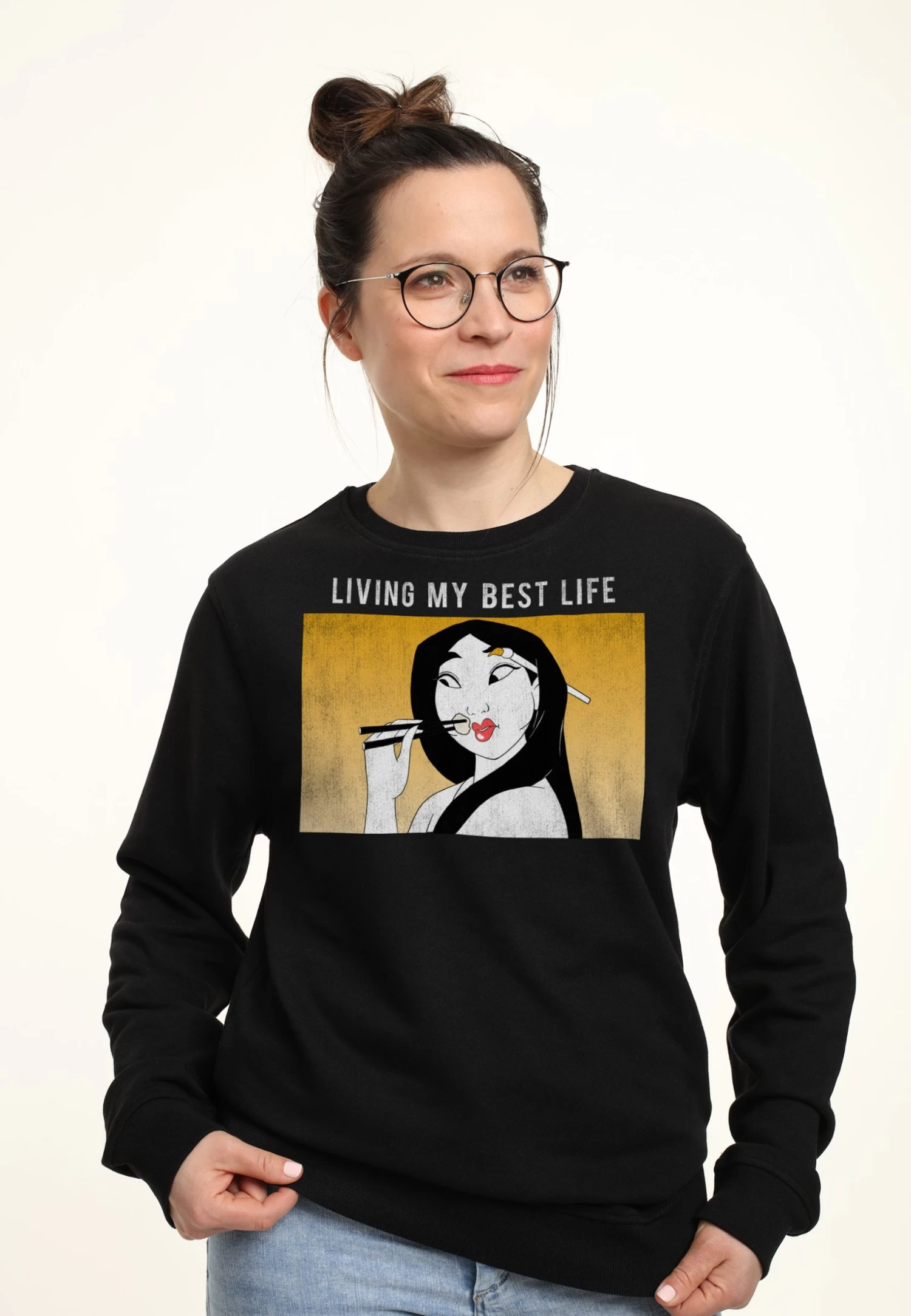 Disney Mulan Meme - Sweater - Black 5 Disney Mulan Meme - Sweater - Black - Afbeelding 3