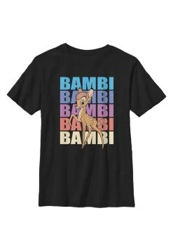 Disney Bambi Bambi Name Stacked - T-Shirt Print - Black