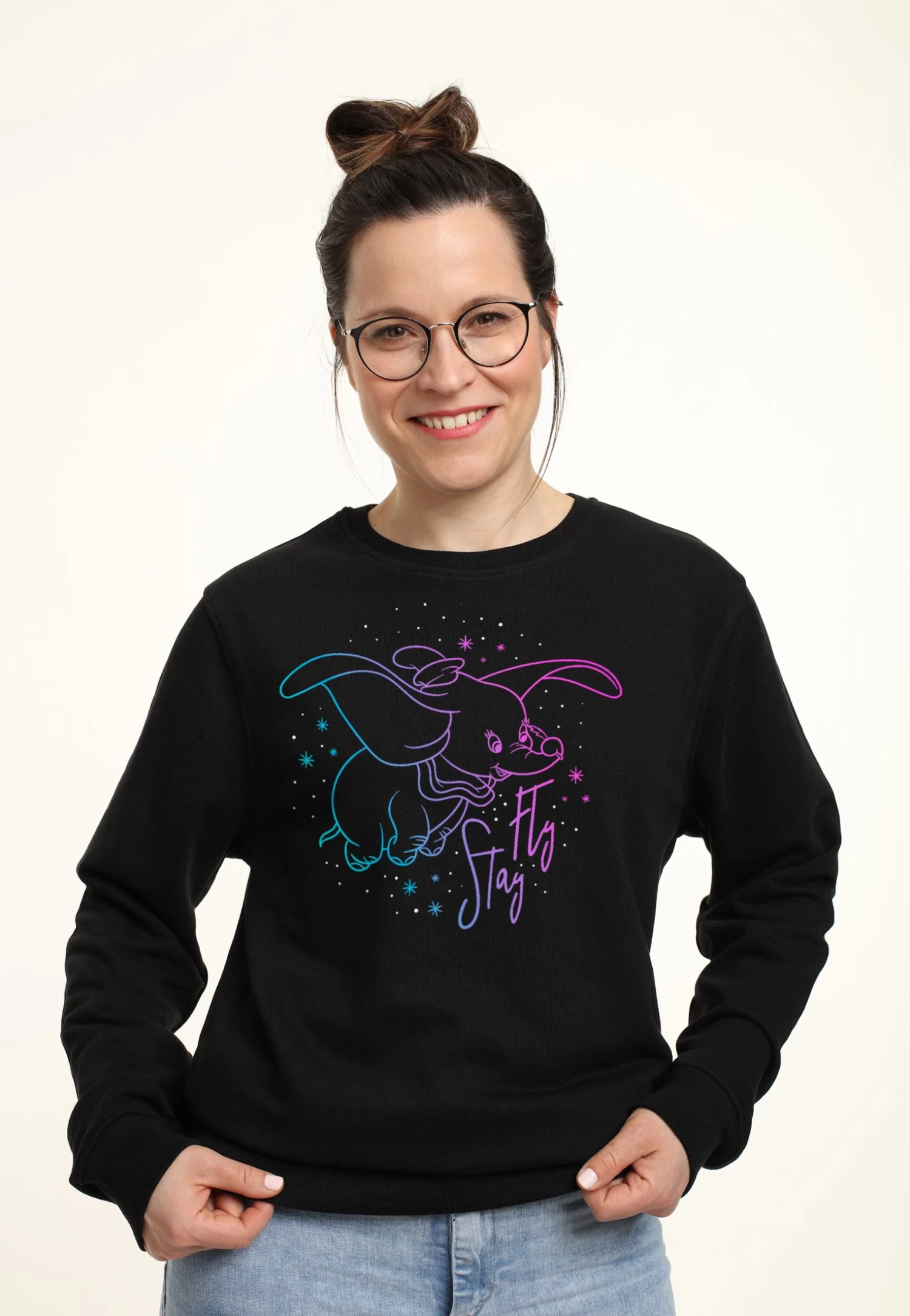 Disney Stay Fly Dumbo - Sweater - Black 3 Disney Stay Fly Dumbo - Sweater - Black