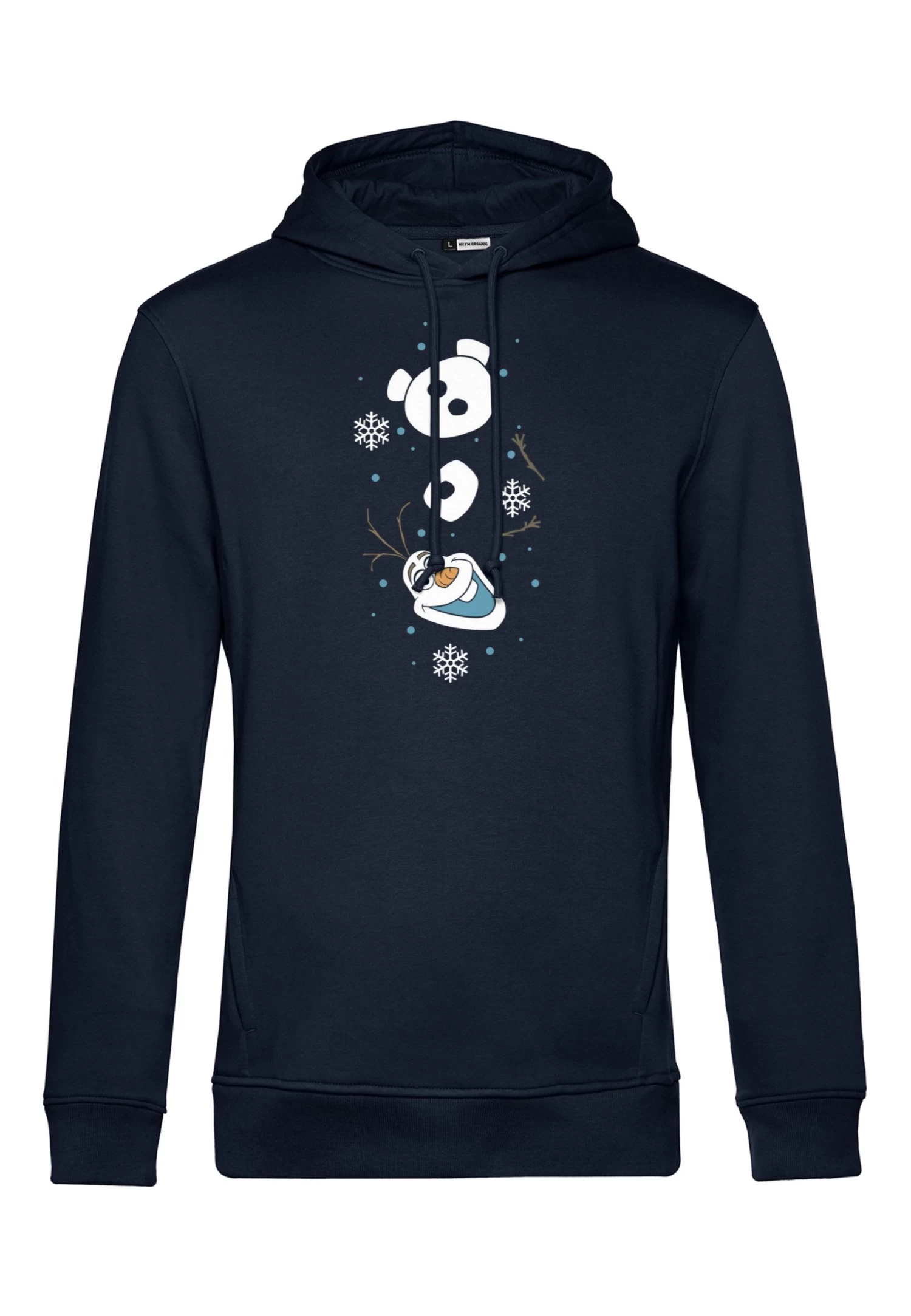 Disney Frozen Olaf Xmas Sleeve - Hoodie - Navy Blue 6 Disney Frozen Olaf Xmas Sleeve - Hoodie - Navy Blue - Afbeelding 4