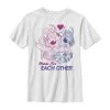 Disney Lilo & Stitch Stitch Angel Together - T-Shirt Print - White 1 Disney Lilo & Stitch Stitch Angel Together - T-Shirt Print - White -Disney 3d62f1fbdf5942e9b8b83affc83cc3e0