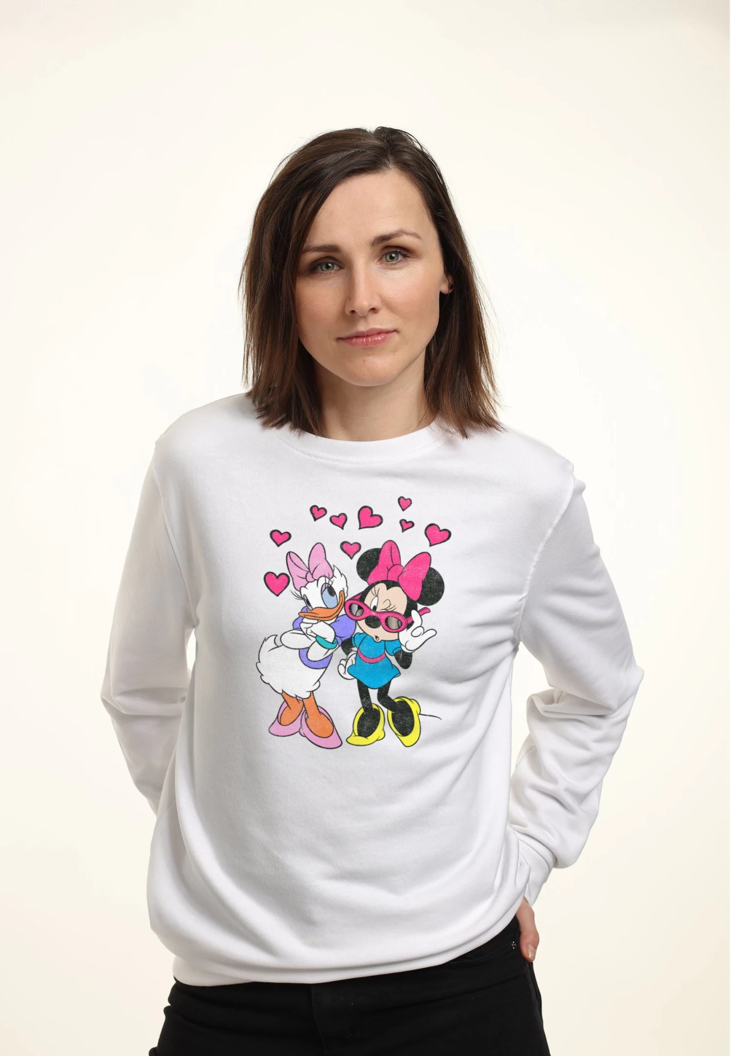 Disney Classic Mickey Just The Girls - Sweater - White 3 Disney Classic Mickey Just The Girls - Sweater - White