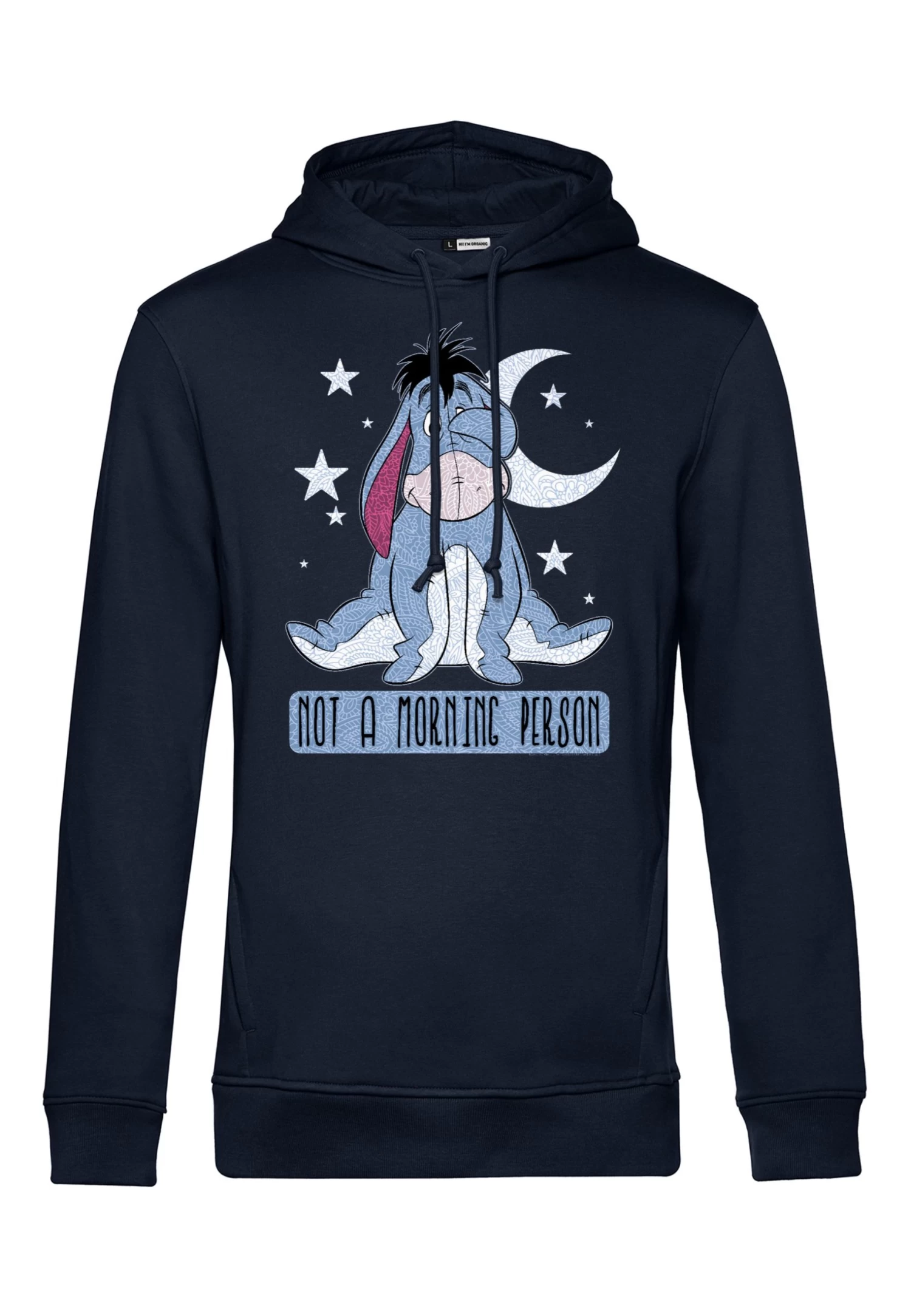 Disney Winnie The Pooh Eeyore Not Morning - Hoodie - Navy Blue 6 Disney Winnie The Pooh Eeyore Not Morning - Hoodie - Navy Blue - Afbeelding 4