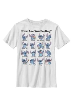 Disney Lilo & Stitch Stitch Moods - T-Shirt Print - White