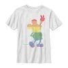 Disney Mickey Classic Love Is Love Pride Mickey - T-Shirt Print - White -Disney 710eed93ba2a4d738c2e40e6bda170ed