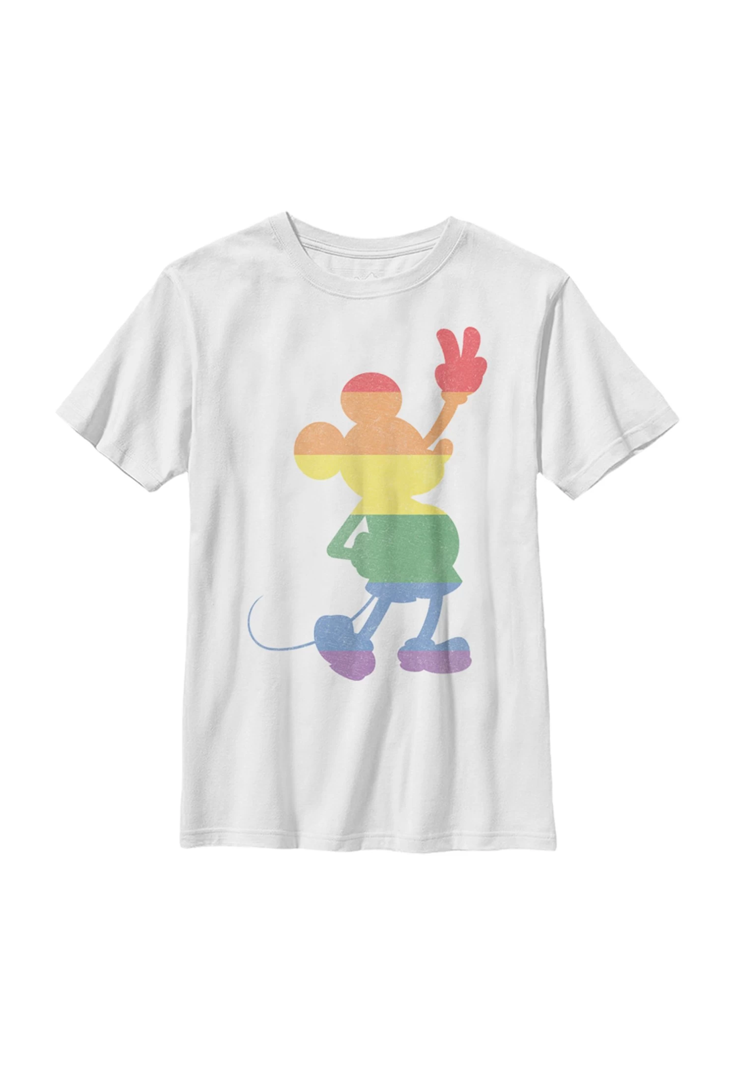 Disney Mickey Classic Love Is Love Pride Mickey - T-Shirt Print - White 3 Disney Mickey Classic Love Is Love Pride Mickey - T-Shirt Print - White