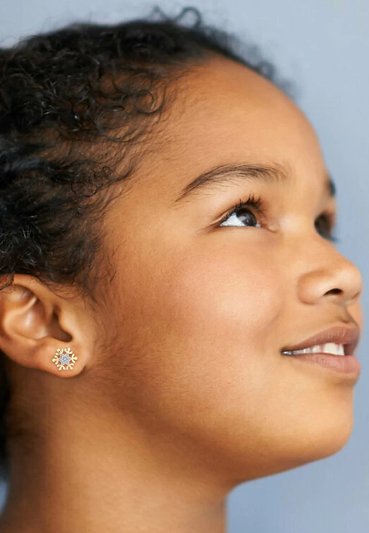 Gelbgold - Oorbellen - Bicolor 4 Gelbgold - Oorbellen - Bicolor - Afbeelding 2