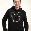Disney Mickey Classic Floral Mickey - Hoodie - Black -Disney 7796a9d1f80b4489a82e88366cf67fb6