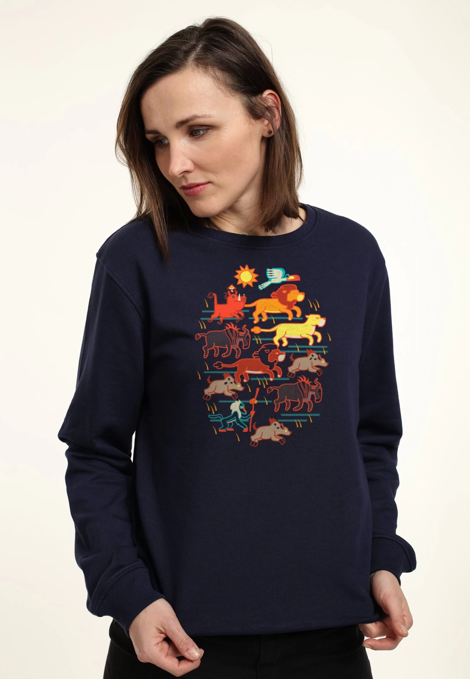 Disney The Lion King Stampede - Sweater - Navy Blue 5 Disney The Lion King Stampede - Sweater - Navy Blue - Afbeelding 3