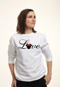 Disney Mickey Classic Minnie Love Script - Sweater - White -Disney 800b27ab86a44891b9e6daff8623ca5a