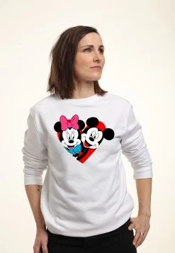 Disney Mickey Mouse Mickey Minnie Heart - Sweater - White -Disney 819f80b0847f4ca387d9f823e986cc66