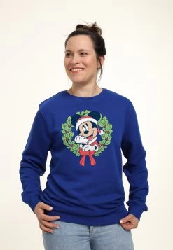 Disney Mickey Friends Mickey Christmas Wreath - Sweater - Royal Blue -Disney 873c8d99e1fd47cd90dd19dd4b9ca4e7