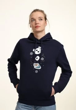 Disney Frozen Olaf Xmas Sleeve - Hoodie - Navy Blue
