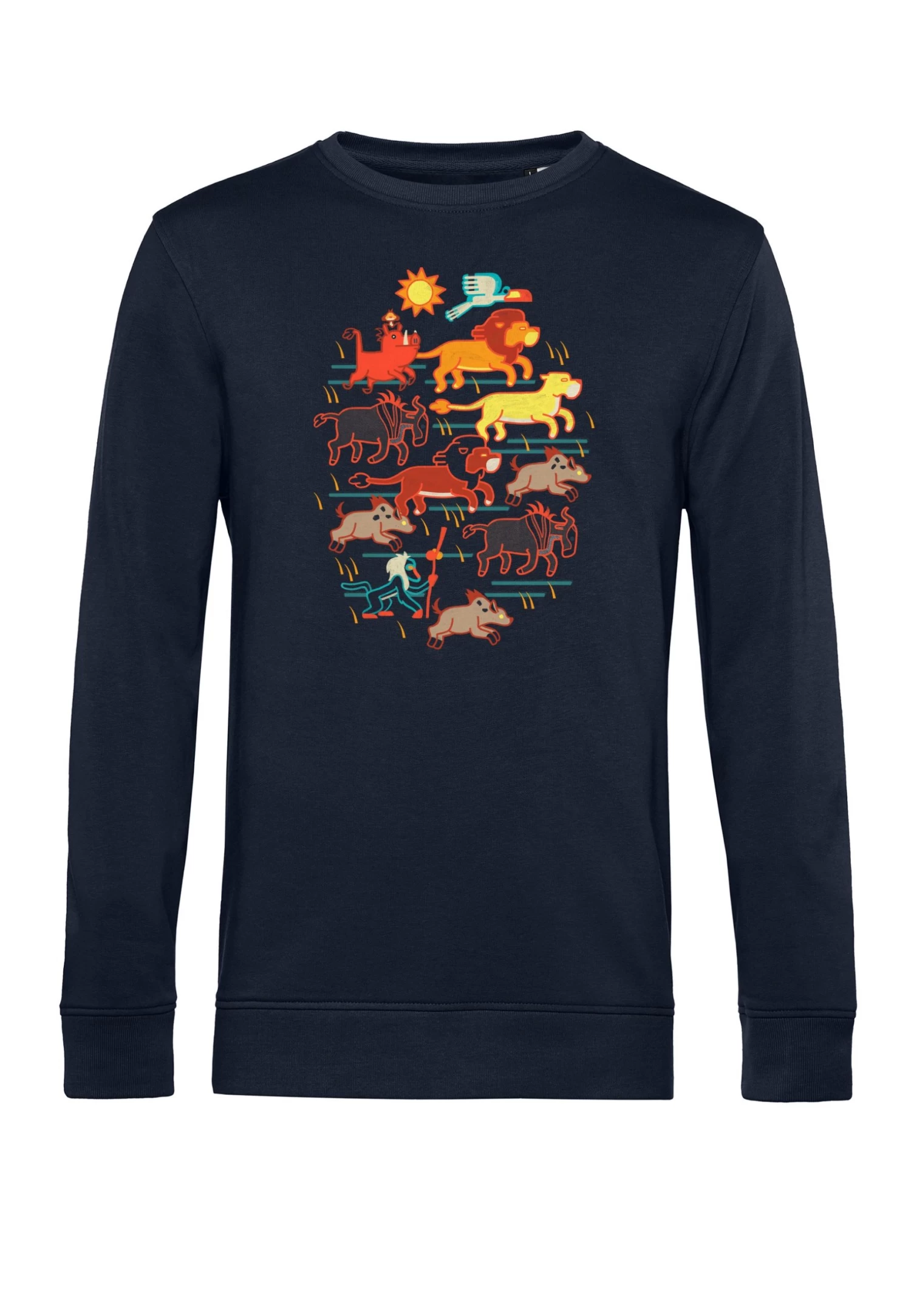 Disney The Lion King Stampede - Sweater - Navy Blue 6 Disney The Lion King Stampede - Sweater - Navy Blue - Afbeelding 4