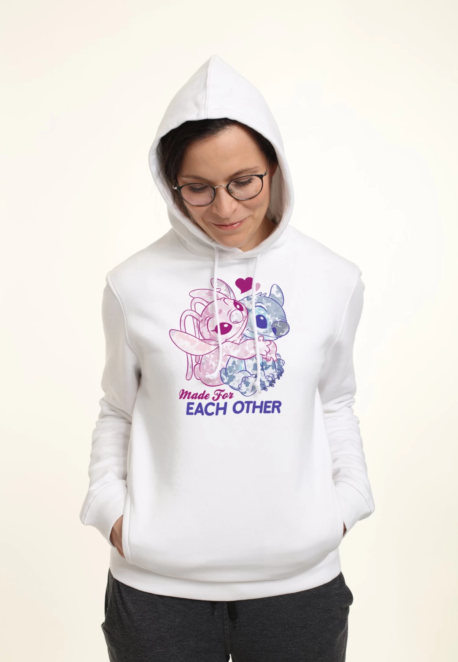 Disney Lilo & Stitch StitchTogether - Hoodie - White 5 Disney Lilo & Stitch StitchTogether - Hoodie - White - Afbeelding 3