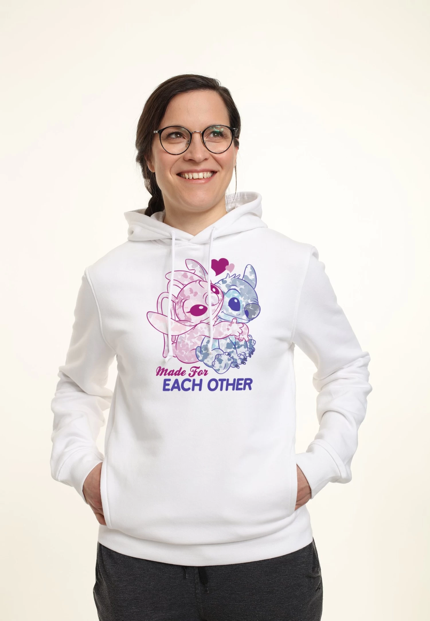 Disney Lilo & Stitch StitchTogether - Hoodie - White 3 Disney Lilo & Stitch StitchTogether - Hoodie - White