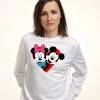 Disney Mickey Mouse Mickey Minnie Heart - Sweater - White -Disney cefdf864f95a4cd192f4f762923ccd35