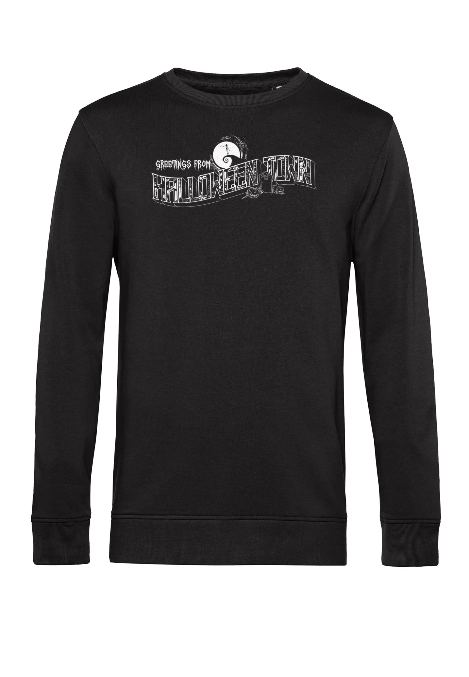 Disney Nightmare Before Christmas Greetings Halloween Town - Sweater - Black 6 Disney Nightmare Before Christmas Greetings Halloween Town - Sweater - Black - Afbeelding 4