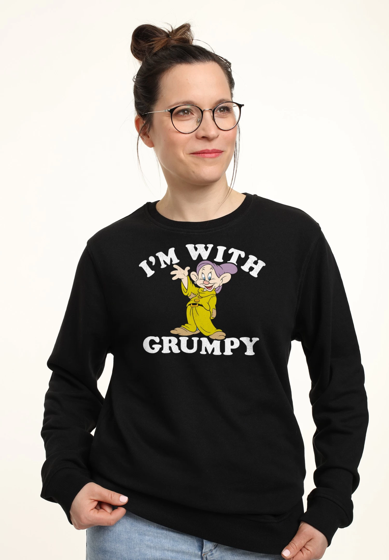 Disney Snow White And The Seven Dwarfs With Grumpy - Sweater - Black 5 Disney Snow White And The Seven Dwarfs With Grumpy - Sweater - Black - Afbeelding 3