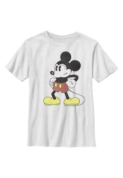 Disney Classic Mickey Mightiest Mouse - T-Shirt Print - White