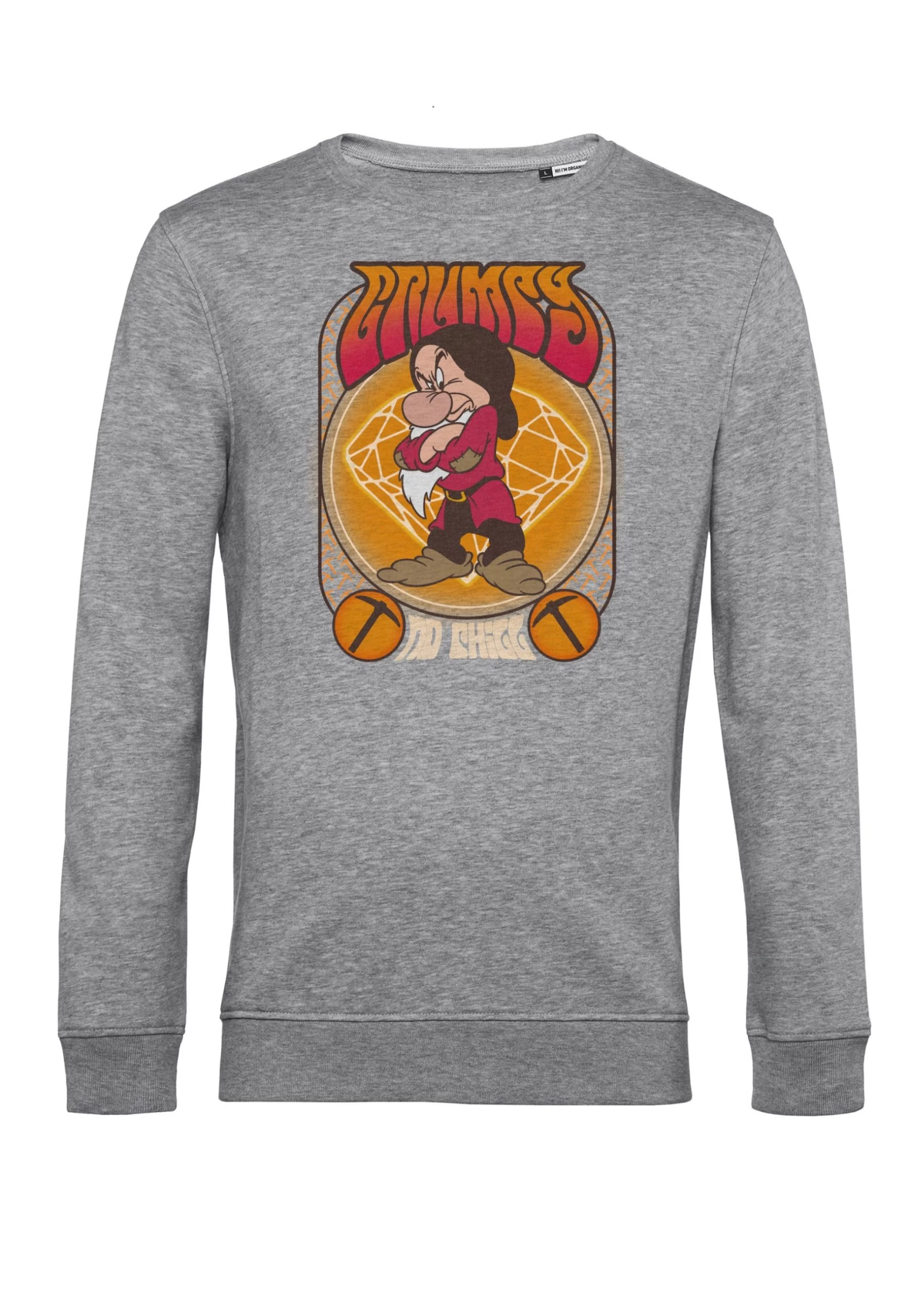 Disney Snow White And The Seven Dwarfs Grumpy Gig - Sweater - Heather Grey 6 Disney Snow White And The Seven Dwarfs Grumpy Gig - Sweater - Heather Grey - Afbeelding 4