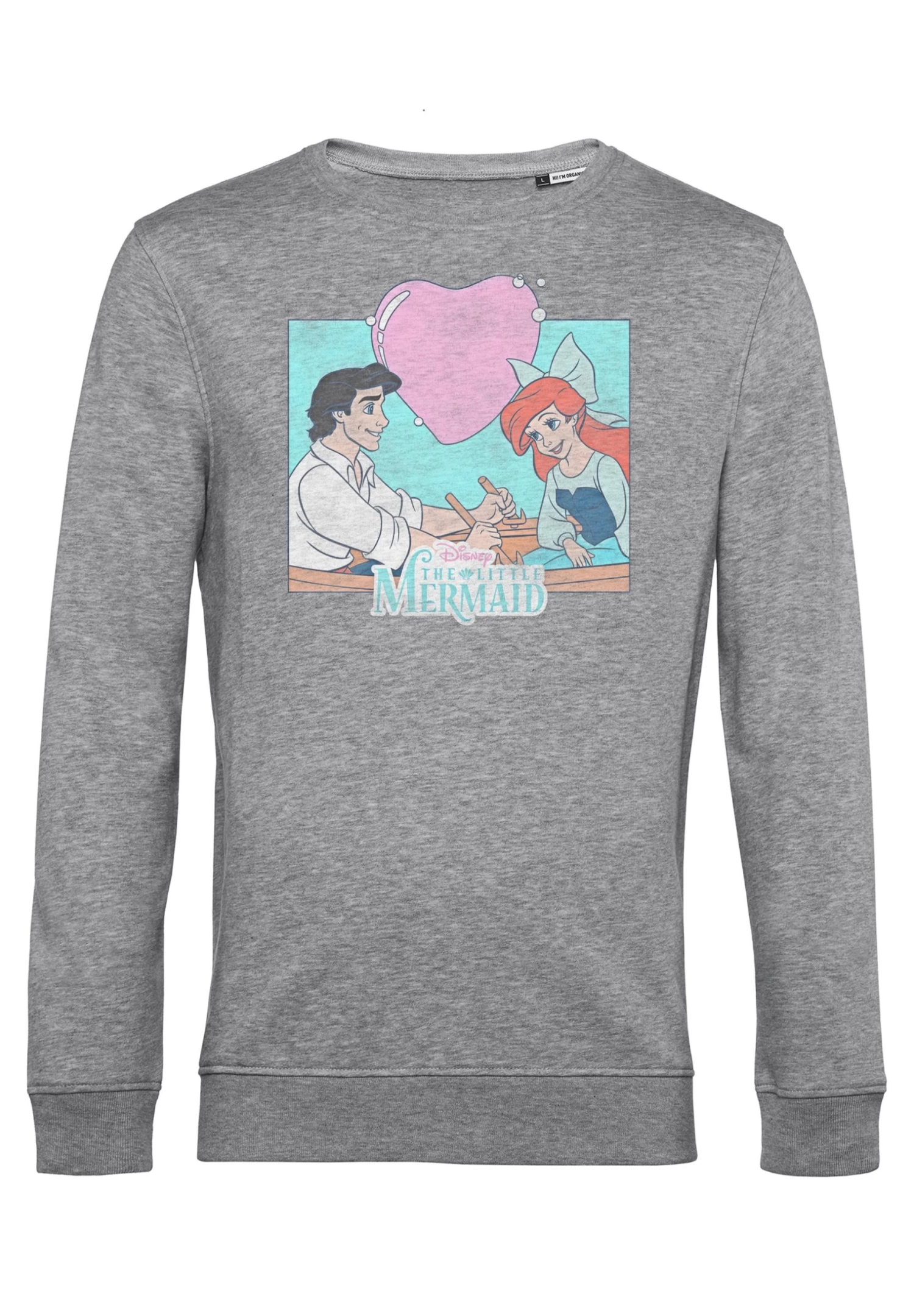 Disney The Little Mermaid Eric N Ariel - Sweater - Heather Grey 6 Disney The Little Mermaid Eric N Ariel - Sweater - Heather Grey - Afbeelding 4